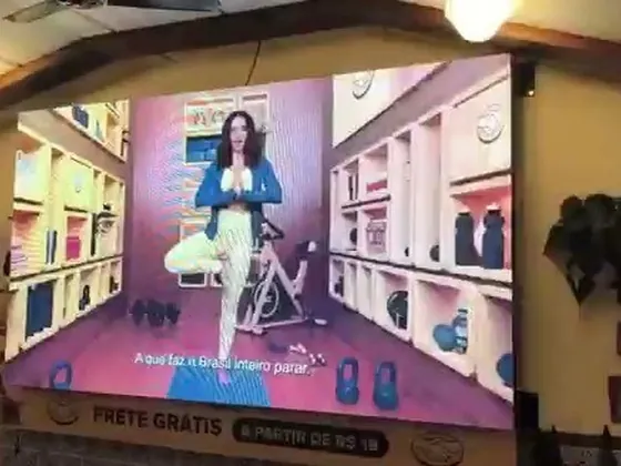 Telão de LED instalado no Rainha Paulista